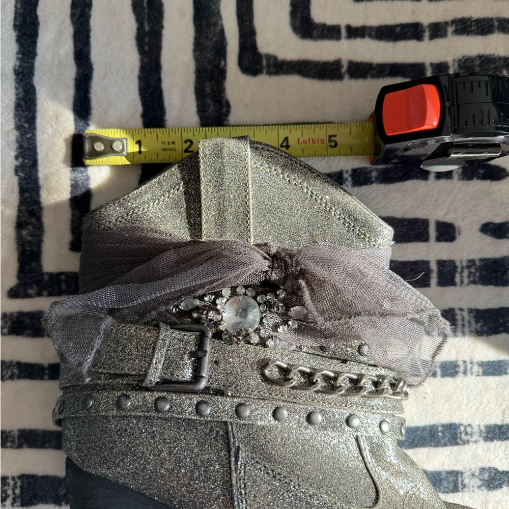 Fashion, sparkle ankle cowboy boots ❤️ - Picture 4 of 9